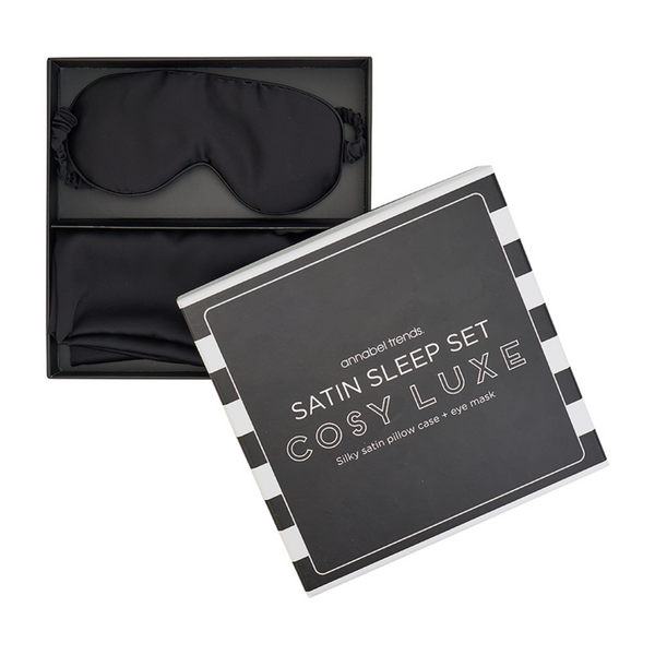 Sleep Set Cosy Luxe Satin - Black