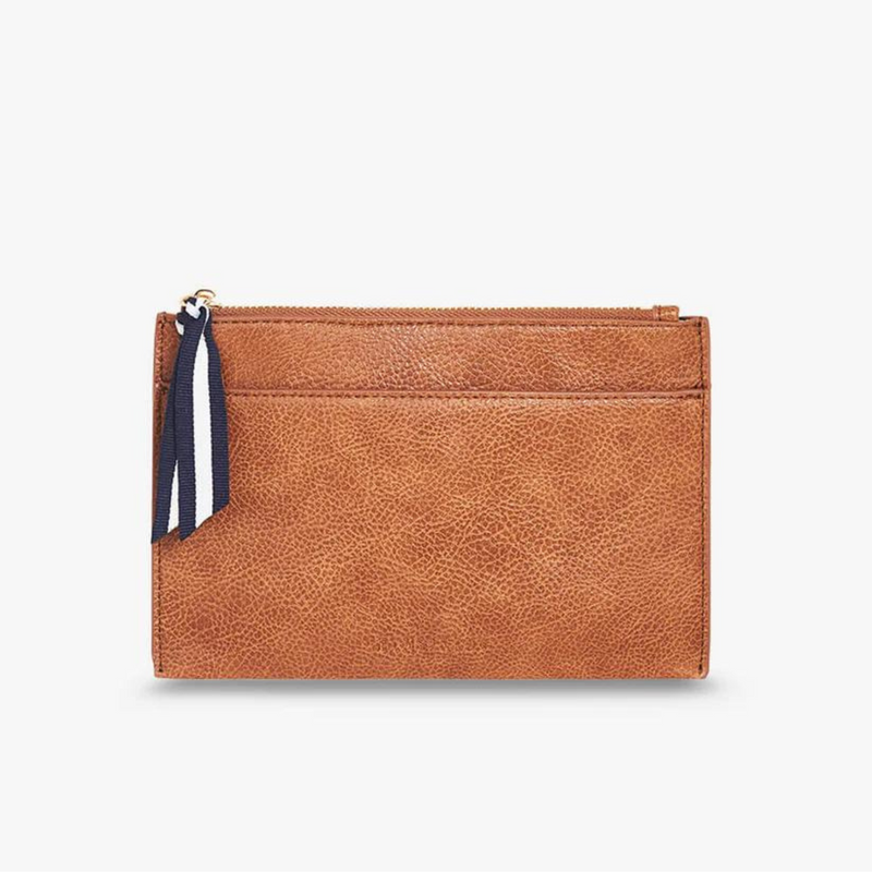 New York Coin Purse - Tan Pebble