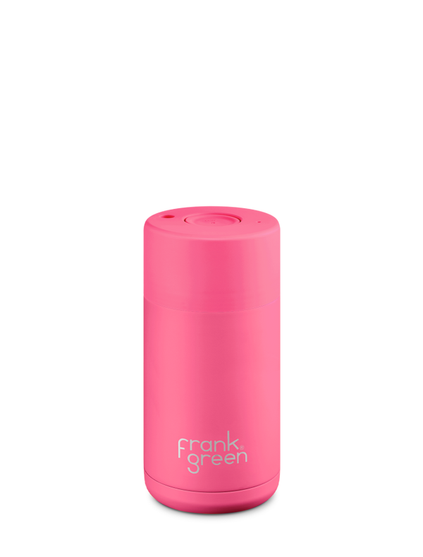 Frank Green 12oz Reusable Cup - Neon Pink