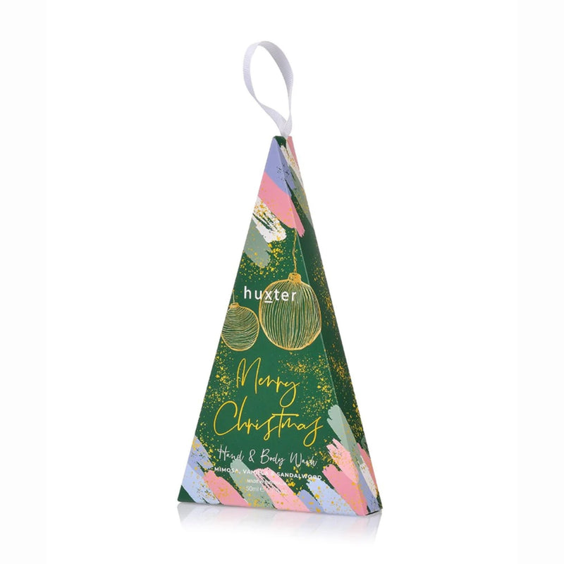 Hanging Decoration Triangle - Green Xmas Baubles