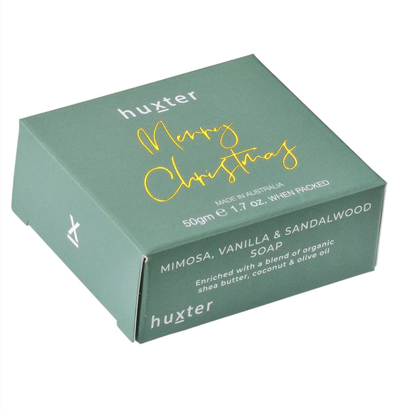 Mini Boxed Guest Soap - Moss Green