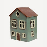 Alsace Tea Light House Blue