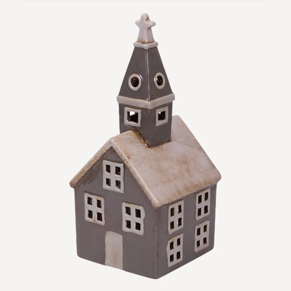 Alsace Tea Light Church Grey