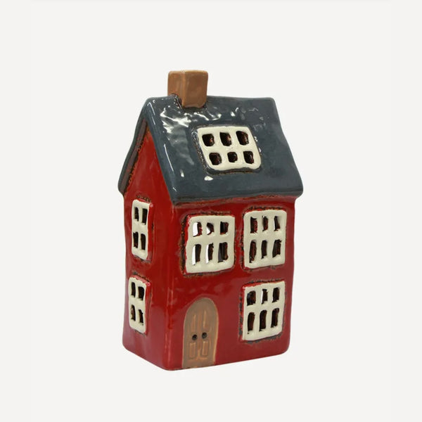 Alsace Tea Light House - navy roof