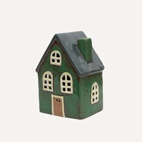 Alsace Tea Light Barn - Green
