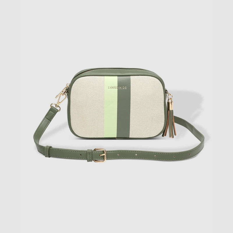 Ginger Canvas Crossbody - Cream/Avocado