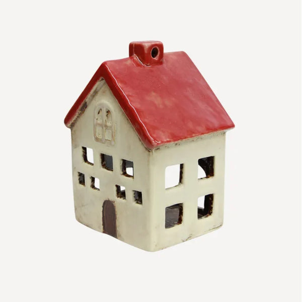 Alsace Tea Light Villa Red White