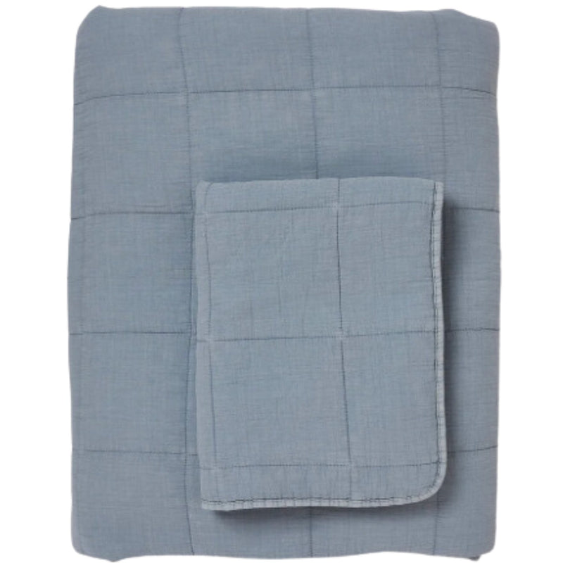 Bailey Light Blue Stonewash Coverlet