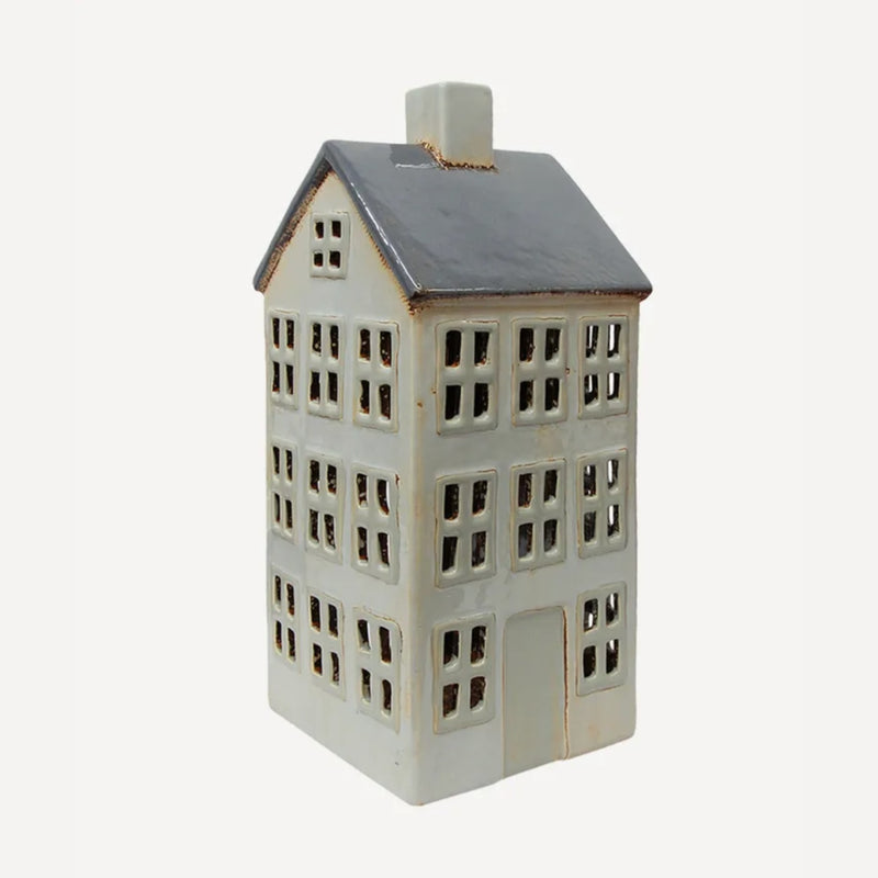 Alsace Tea Light Grande Chalet - Grey