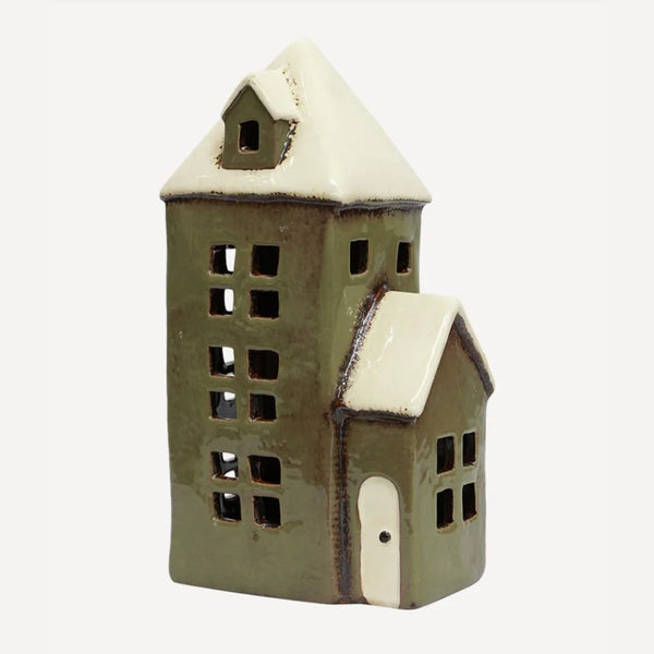 Alsace Tea Light Parish Olive Green
