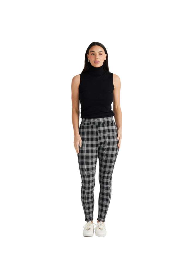 Runway Pant - Black Check