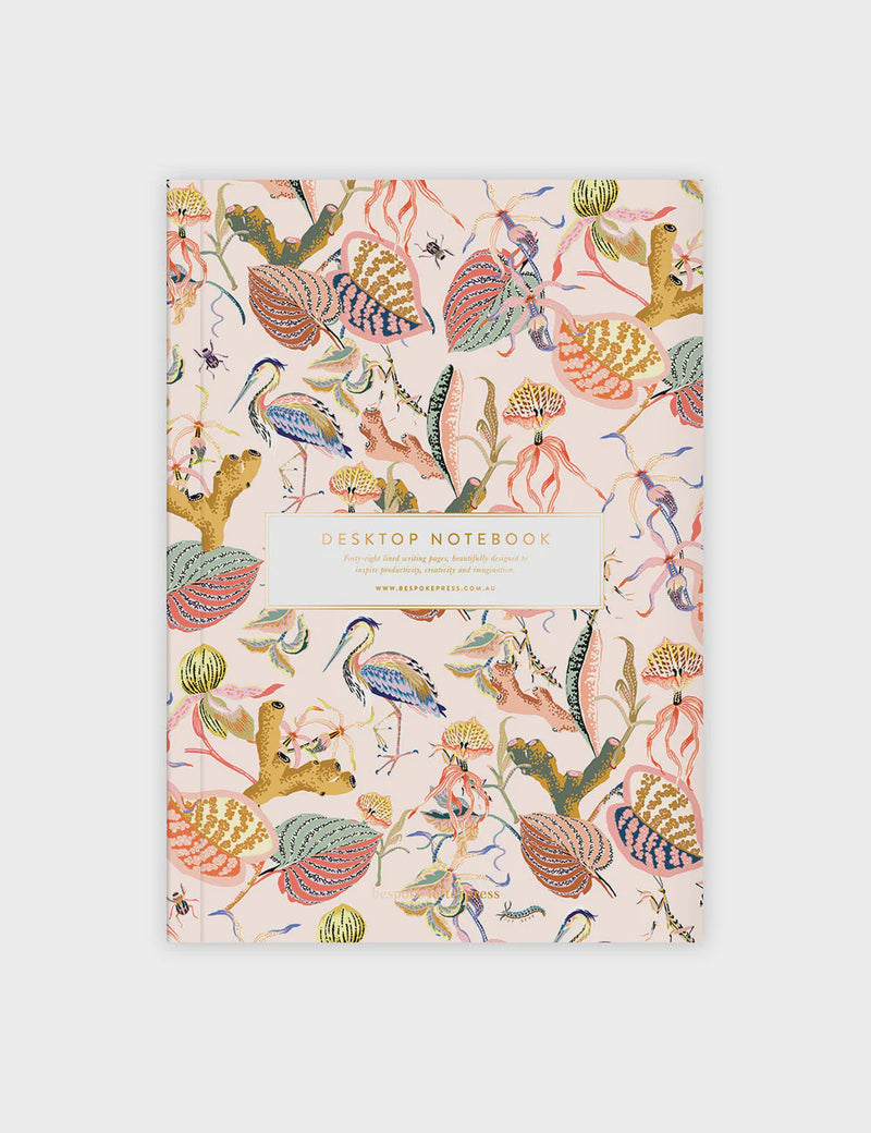 Desktop Notebook - Cranes (Lined)