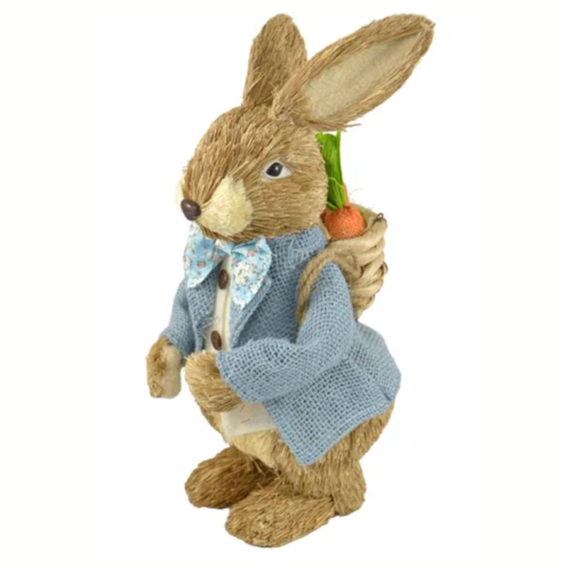 Straw Peter Rabbit w/ Backpack 14x32cm