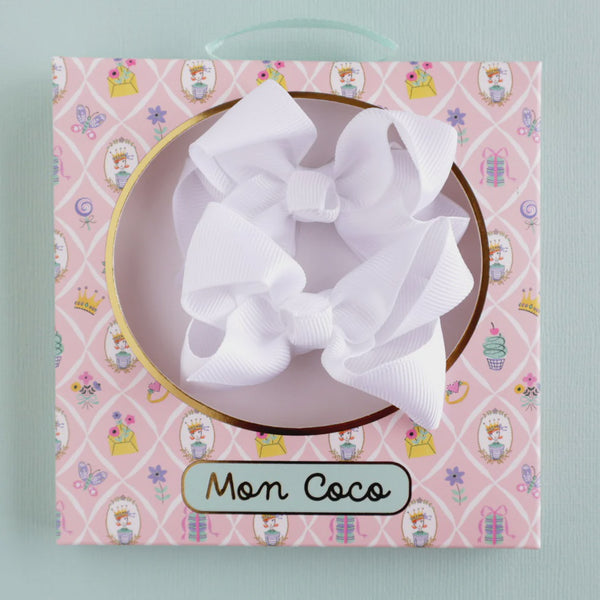 Mon Coco Bows: White