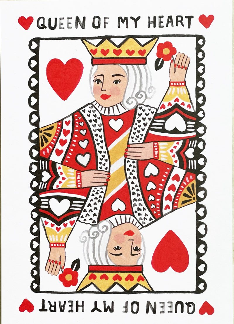 Queen of My Heart Valentine's Day Card