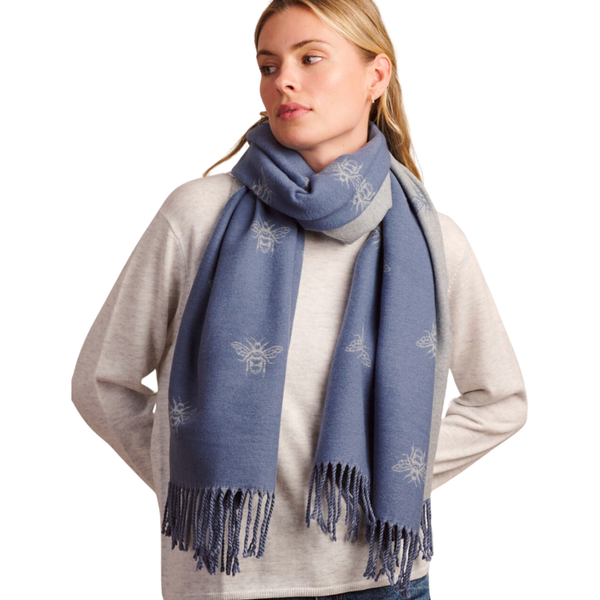 Blue Bee Scarf