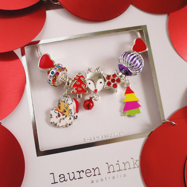 Merry Little Christmas Charm Bracelet