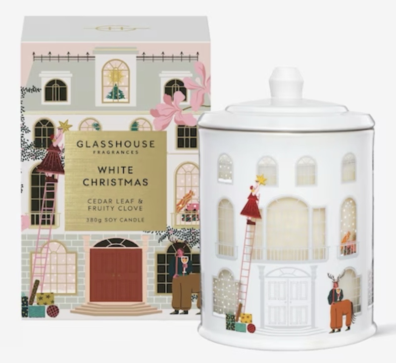 Glasshouse 380g Candle - White Christmas 2023